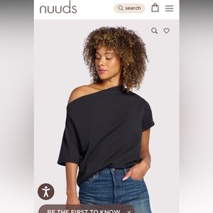 Women’s NUUDS vintage cotton off the shoulder t-shirt size xs